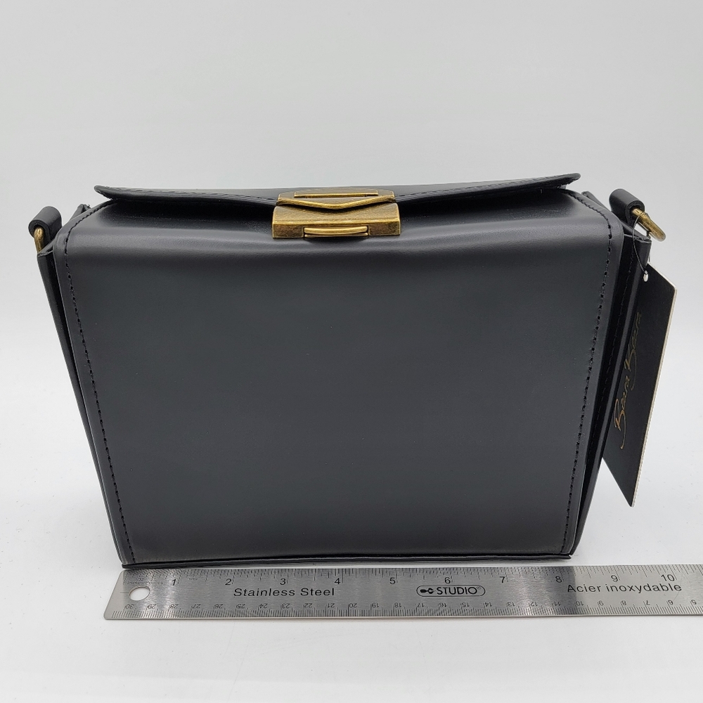 Beara Beara Black Ishie Box Handbag NEW #2933 - Picture 3 of 11